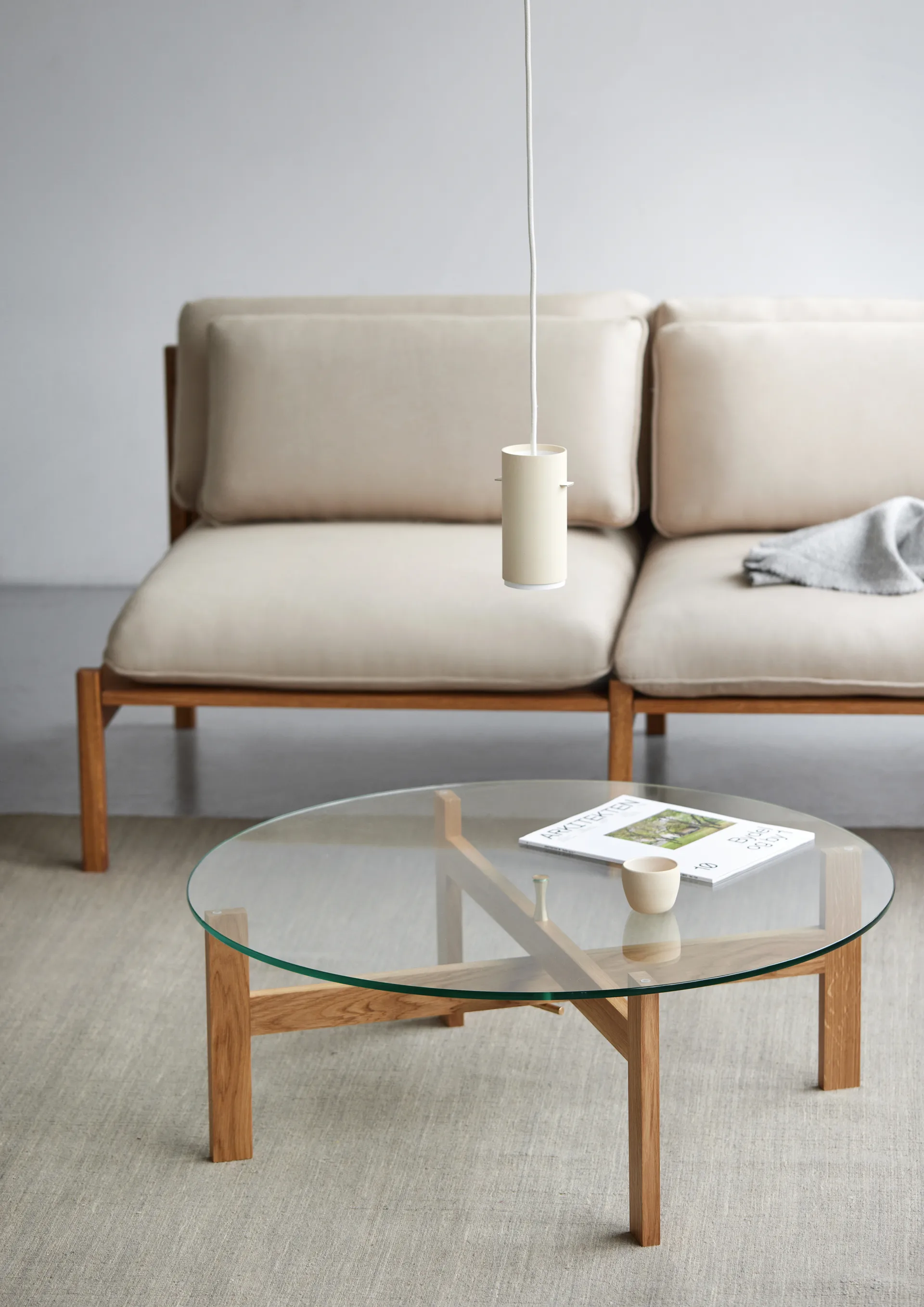 Tavolino Moebe Round Ø88 cm, Rovere MOEBE