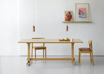 Tavolo da pranzo KUMU - Rovere oliato, 90x220 cm - MOEBE