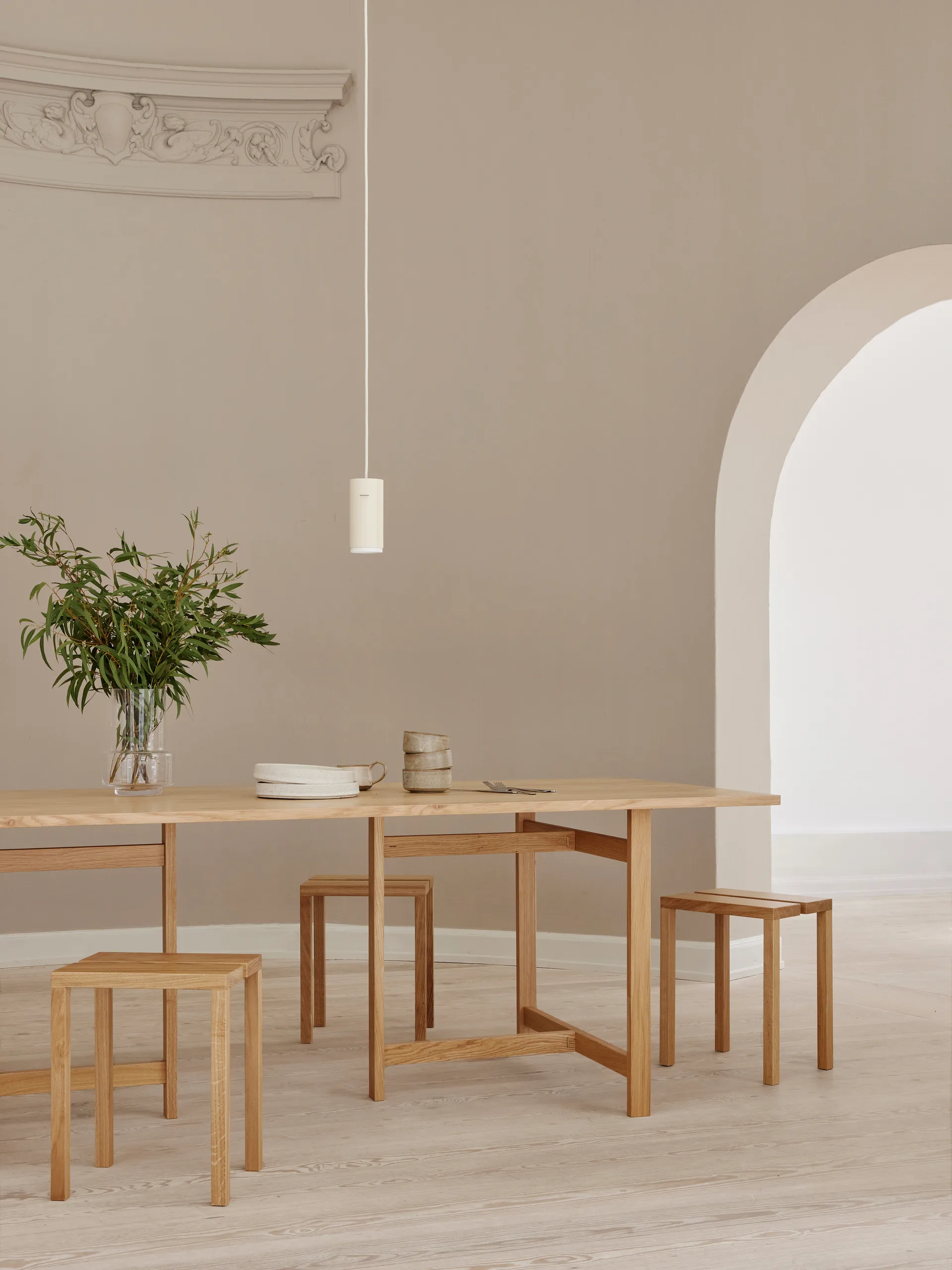Tavolo da pranzo Moebe rettangolare 220x90 cm, Rovere MOEBE