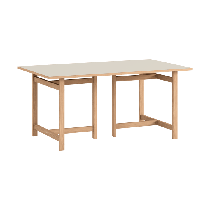 Tavolo rettangolare Moebe, Grigio chiaro, 160x90 cm MOEBE