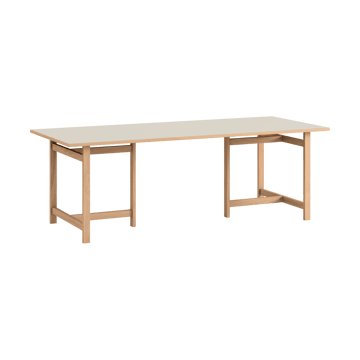 Tavolo rettangolare Moebe - Grigio chiaro, 220x90 cm - MOEBE