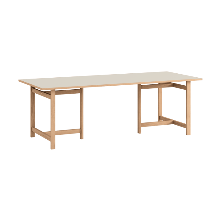 Tavolo rettangolare Moebe, Grigio chiaro, 220x90 cm MOEBE