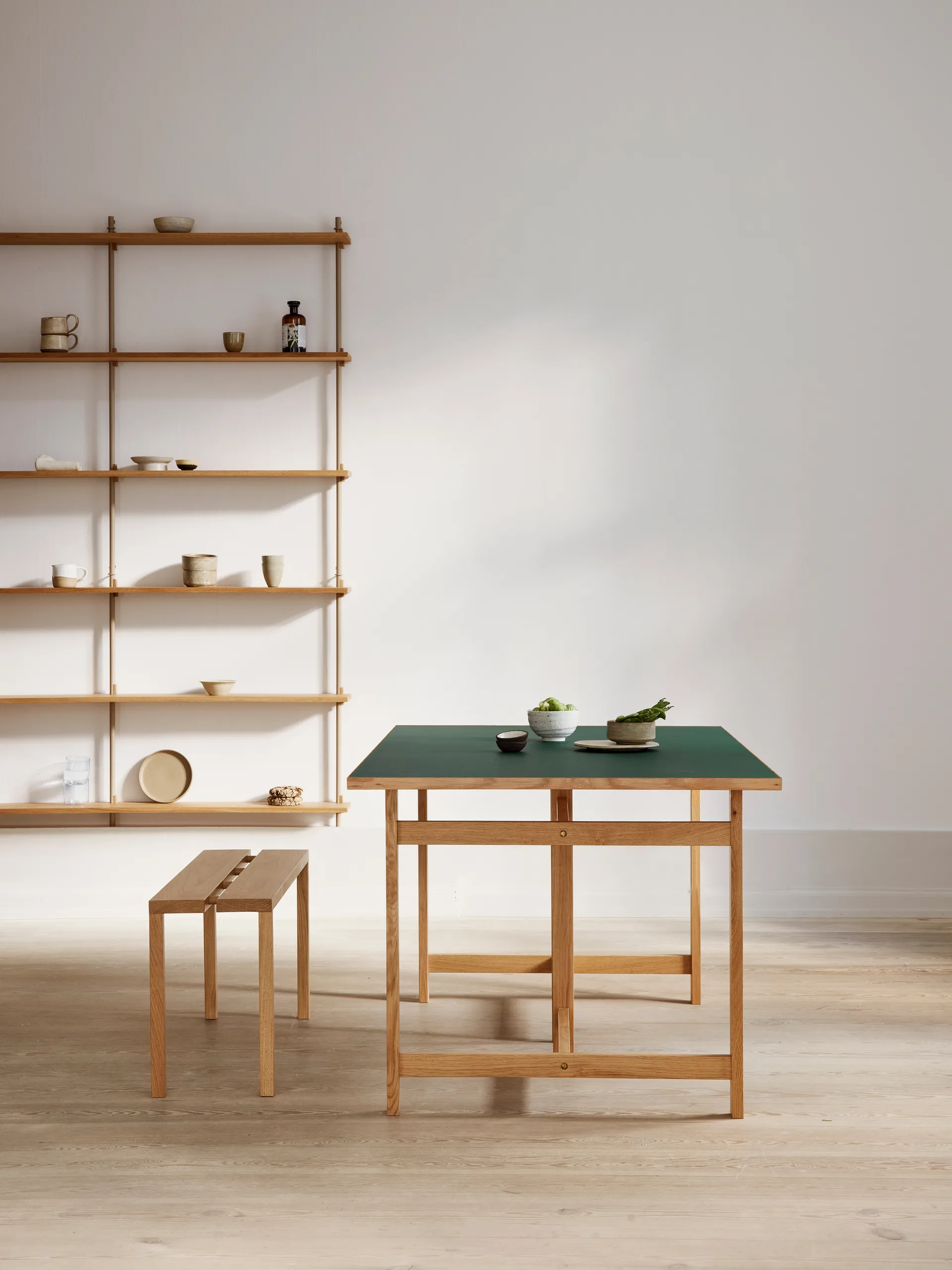 Tavolo rettangolare Moebe, Verde, 160x90 cm MOEBE