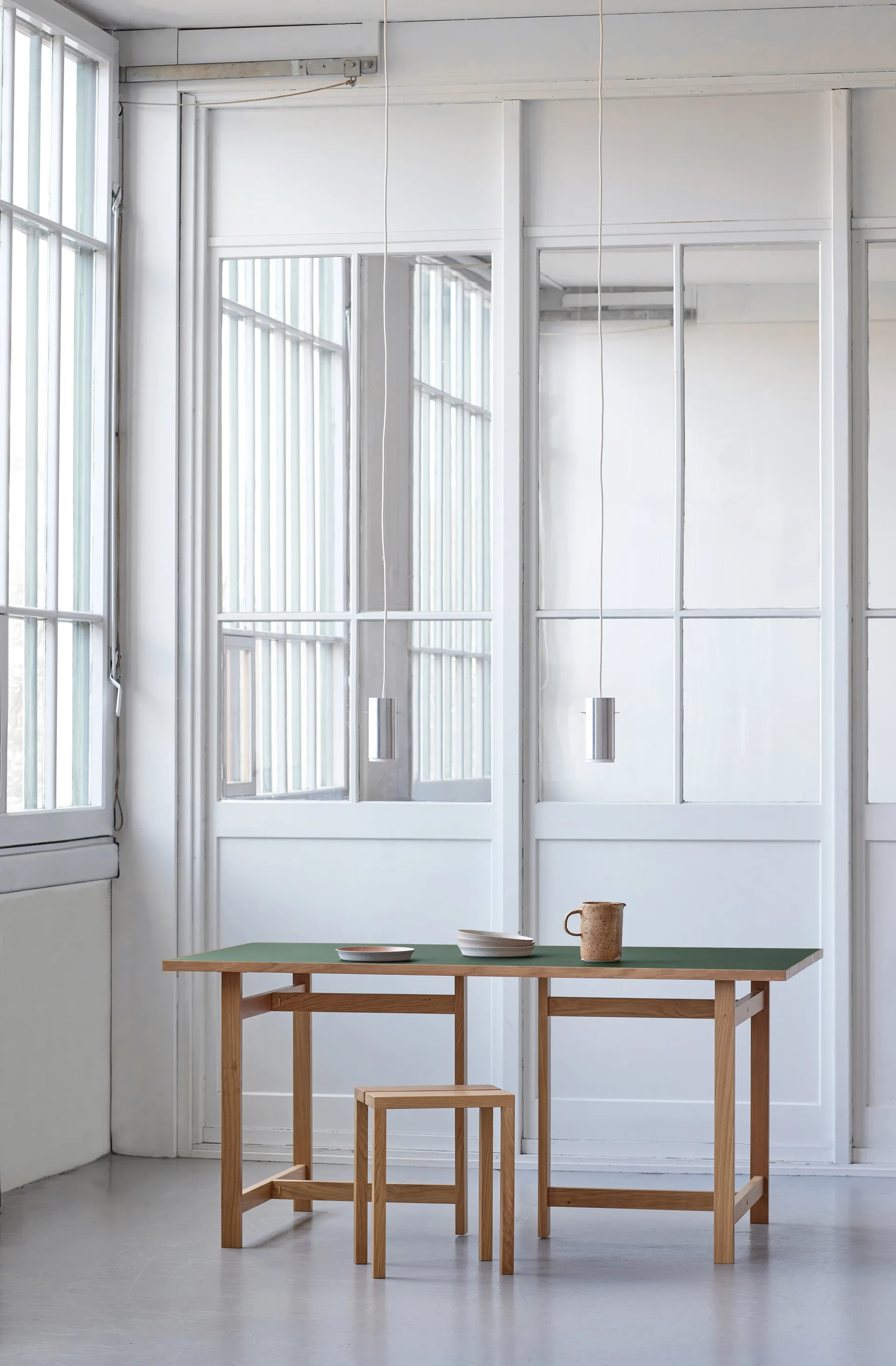 Tavolo rettangolare Moebe, Verde, 160x90 cm MOEBE