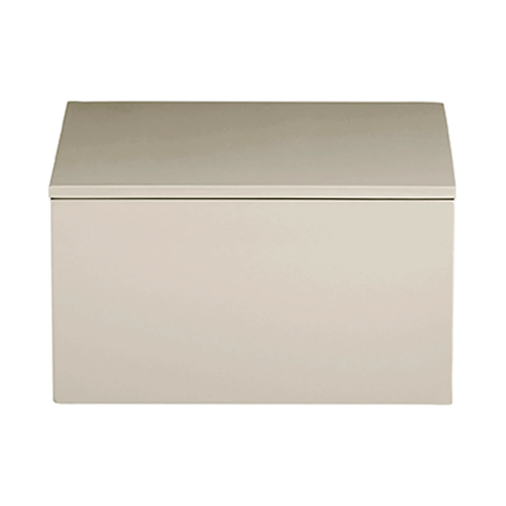Contenitore laccato Lux 19x19x10,5 cm, Latte Mojoo