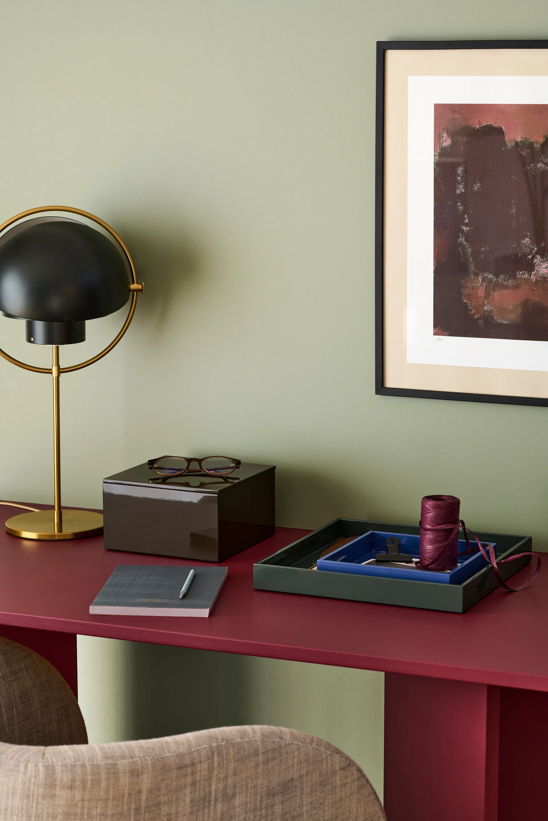 Vassoio decorativo laccato Lux 19x19x3,5 cm, Ultramarin Mojoo