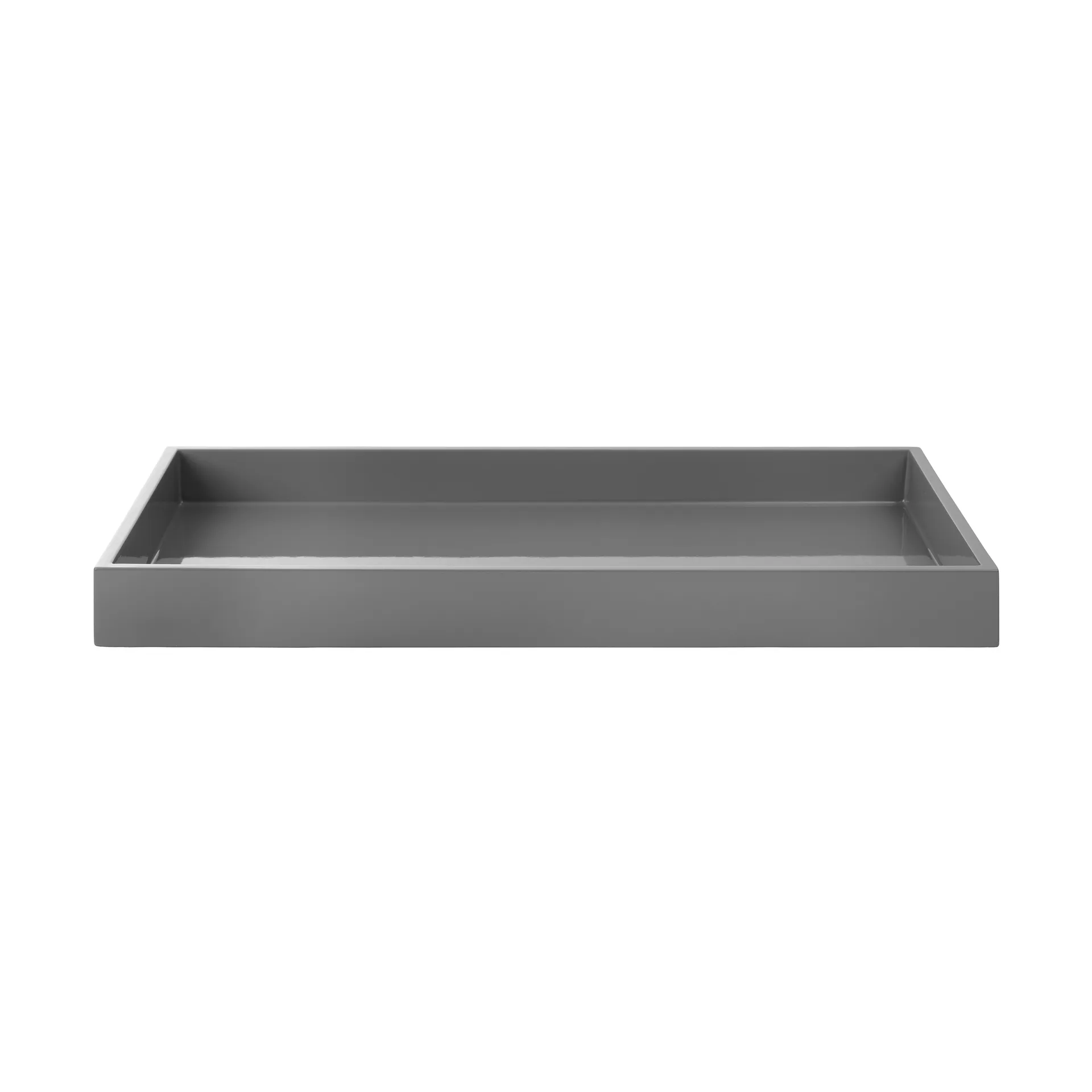Vassoio decorativo laccato Lux 38x19x3,5 cm, Antracite Mojoo