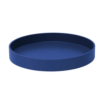 Vassoio decorativo laccato opaco Ø30x4 cm - Ultramarina - Mojoo