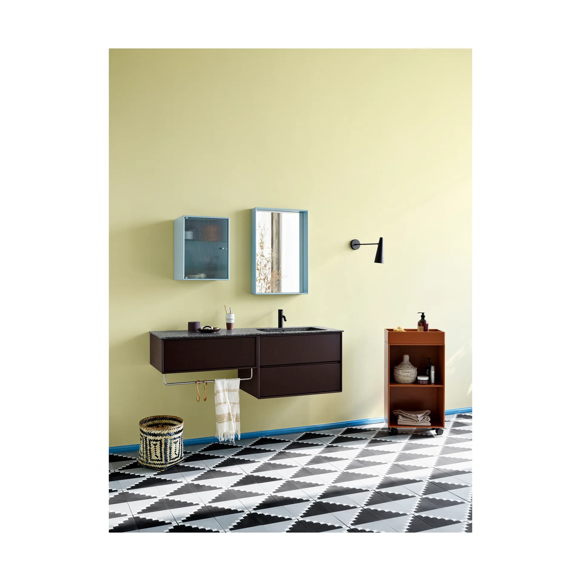 Armadietto da bagno Ripple 35,4x46,8x20 cm, Flint Montana