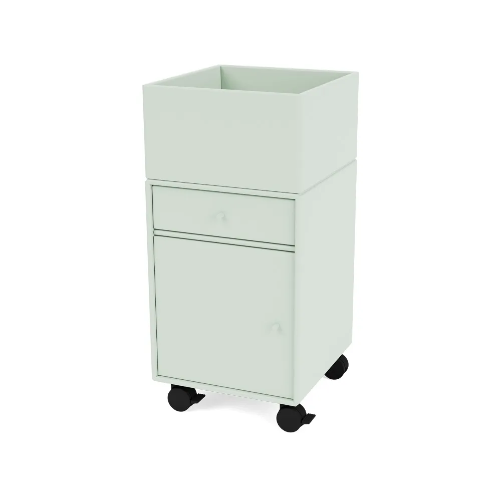 Cassettiera con ruote Runner, mist 161 Montana