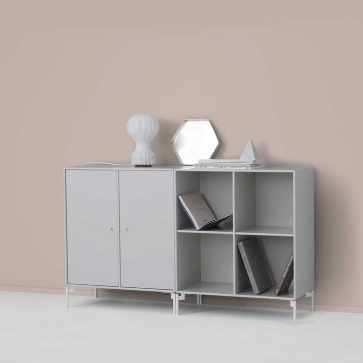 Credenza Pair, new white 101, gambe laccate in bianco Montana