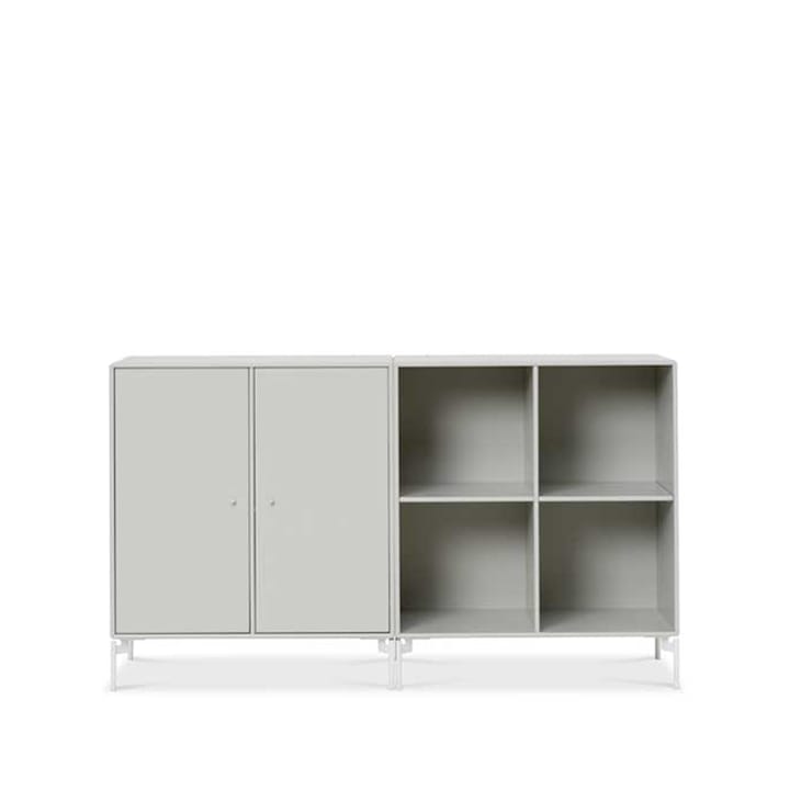 Credenza Pair - nordic 09, gambe laccate in bianco - Montana