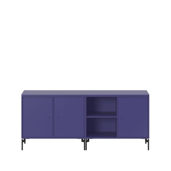 Credenza Save - monarch 135, gambe laccate in nero - Montana