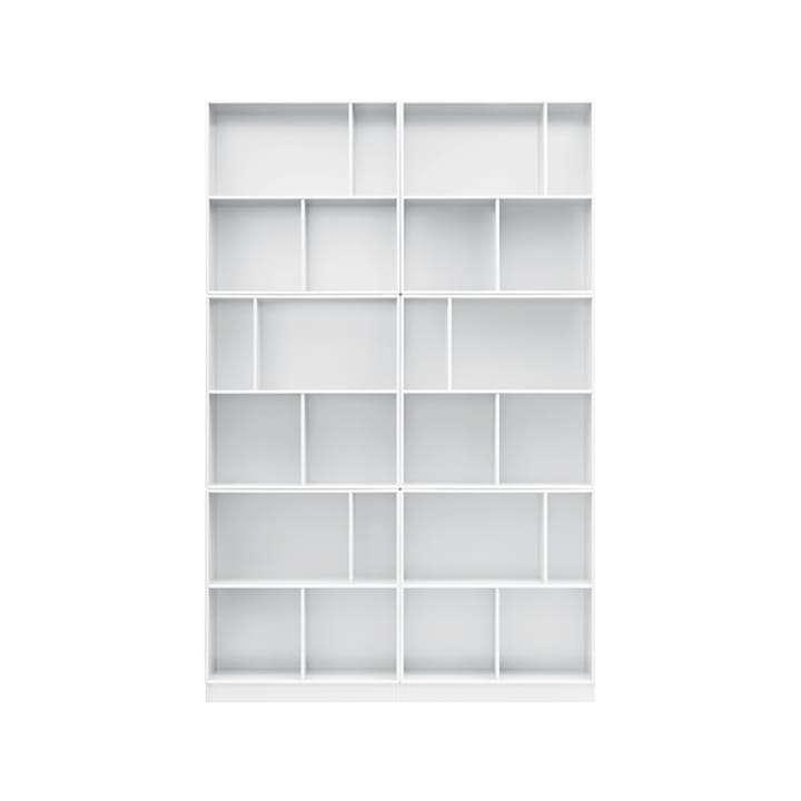 Libreria Read - new white 101 con zoccolo di 7 cm - Montana