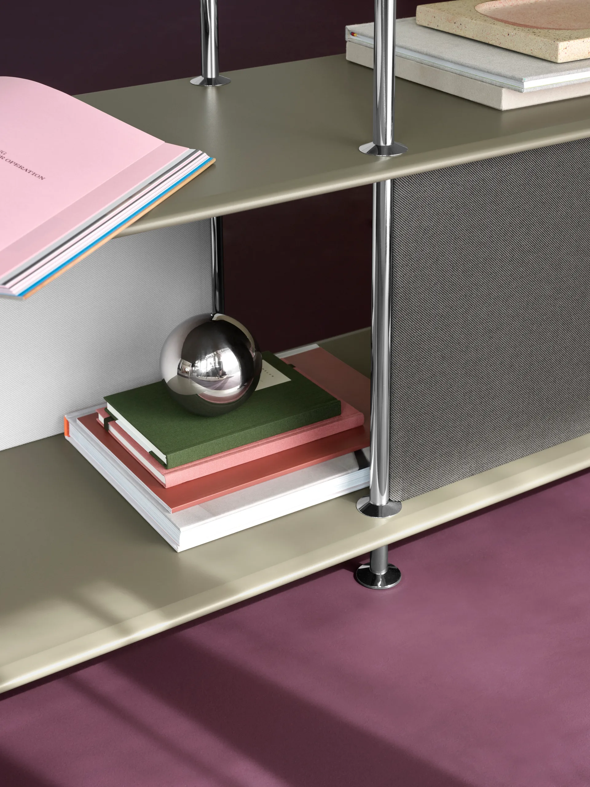 Mensola Montana Free 555000, 144 Fennel structured-chrome Montana