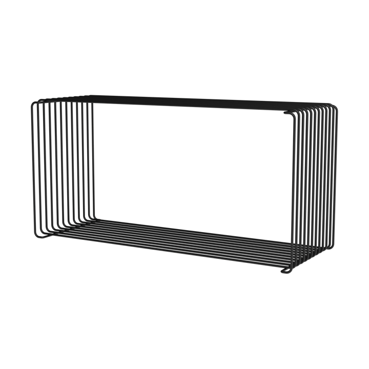 Mensola Panton Wire Extended 70x34,8x25,7 cm - Nero - Montana