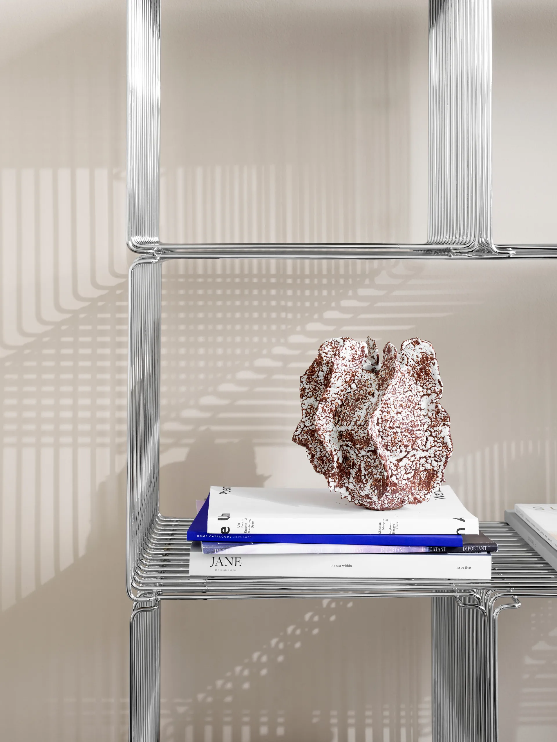 Mensola Panton Wire Extended 70x34,8x34,8 cm, Chrome Montana