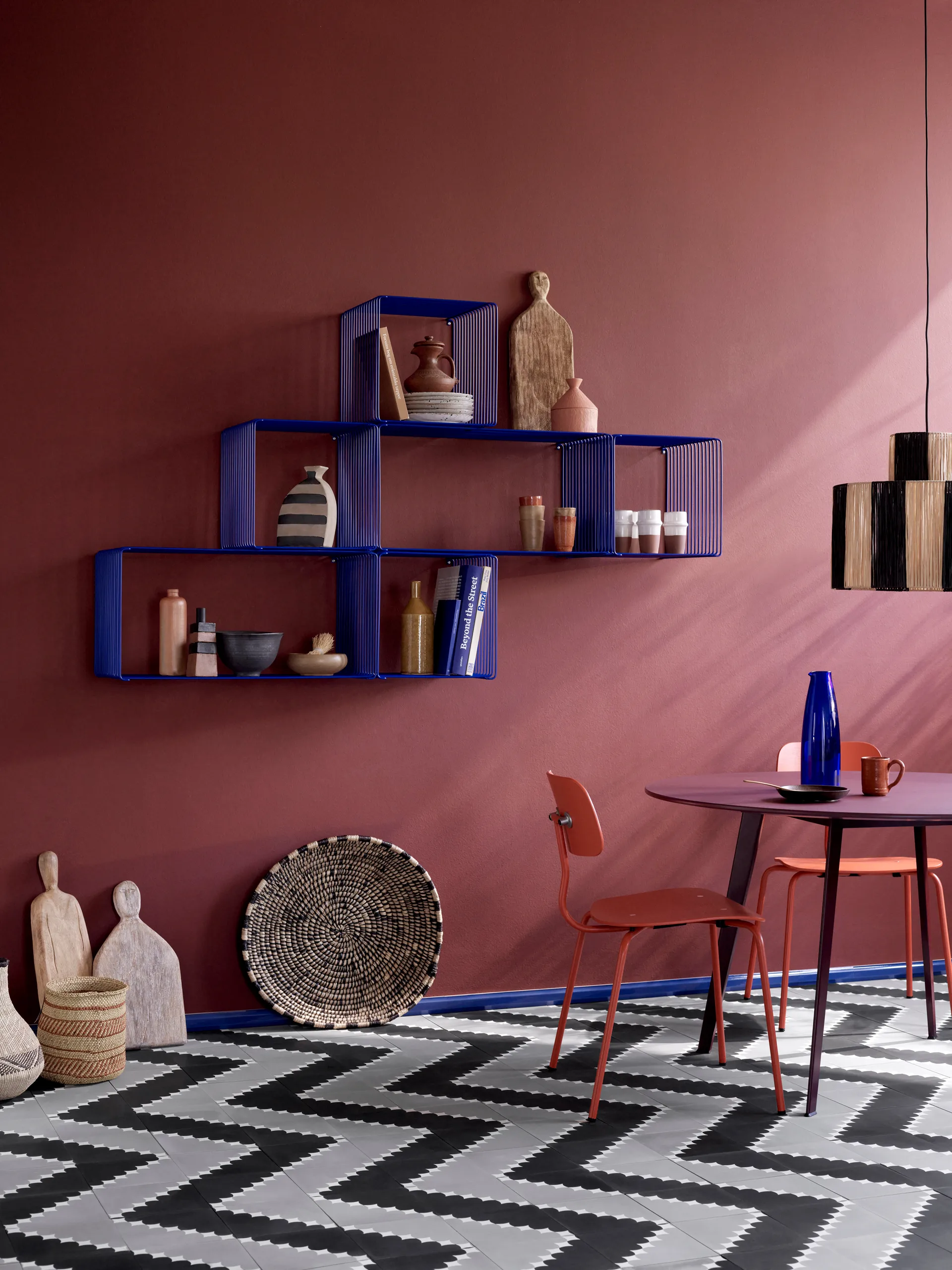 Mensola Panton Wire Extended 70x34,8x34,8 cm, Monarch Montana