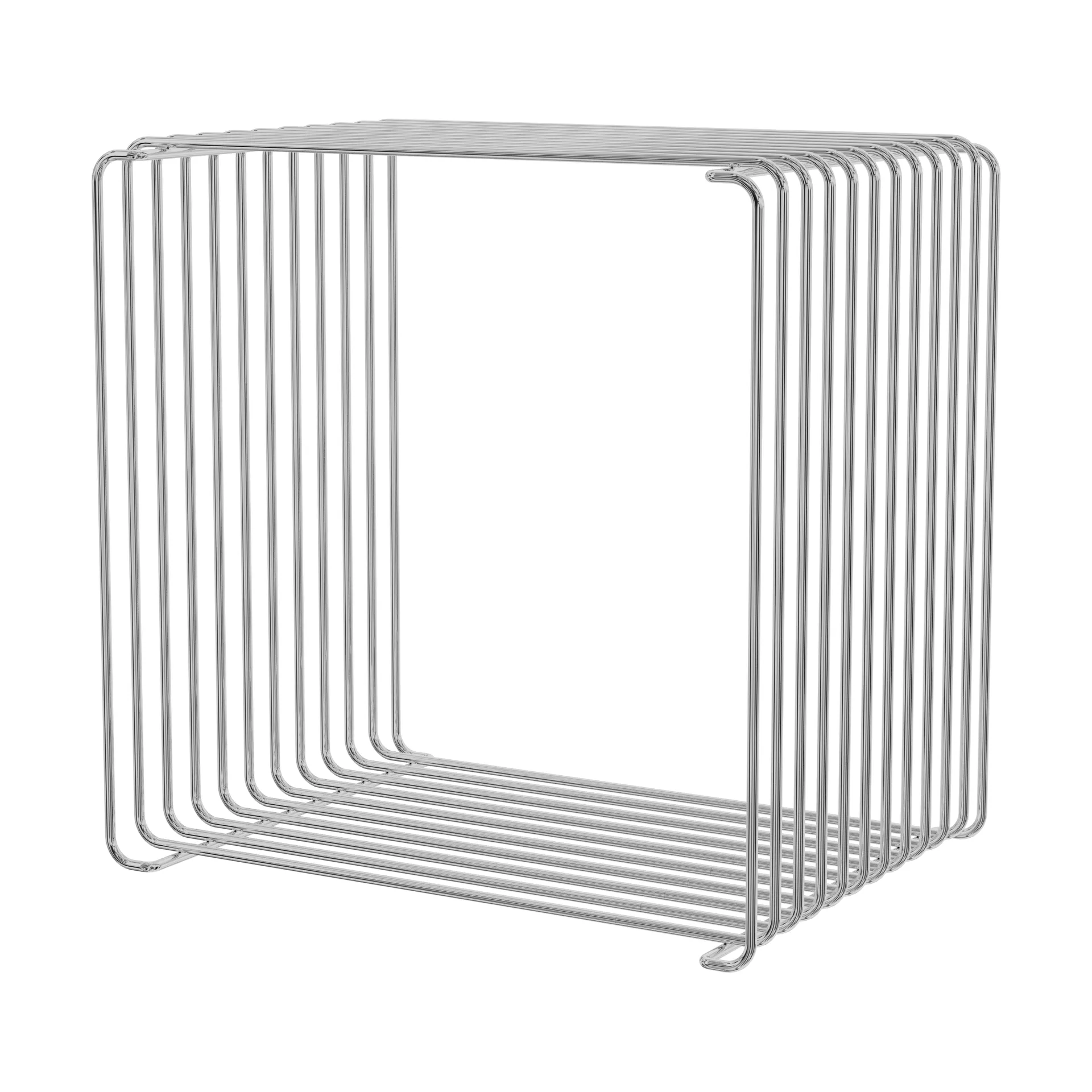 Mensola Panton Wire Single 34,8x34,8x25,7 cm, Cromo Montana