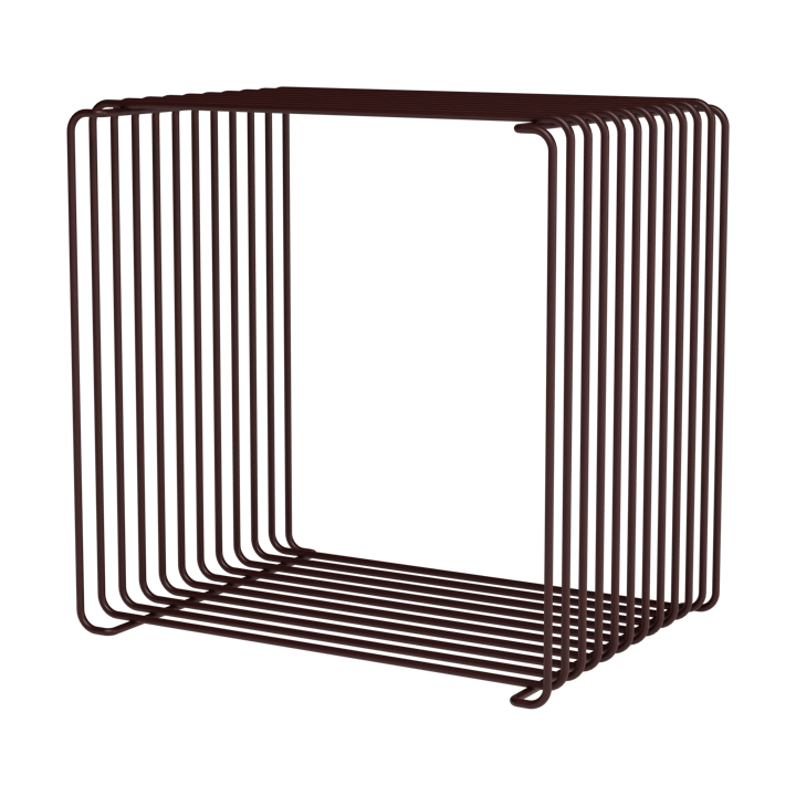 Mensola Panton Wire Single 34,8x34,8x25,7 cm - Nero rosso - Montana