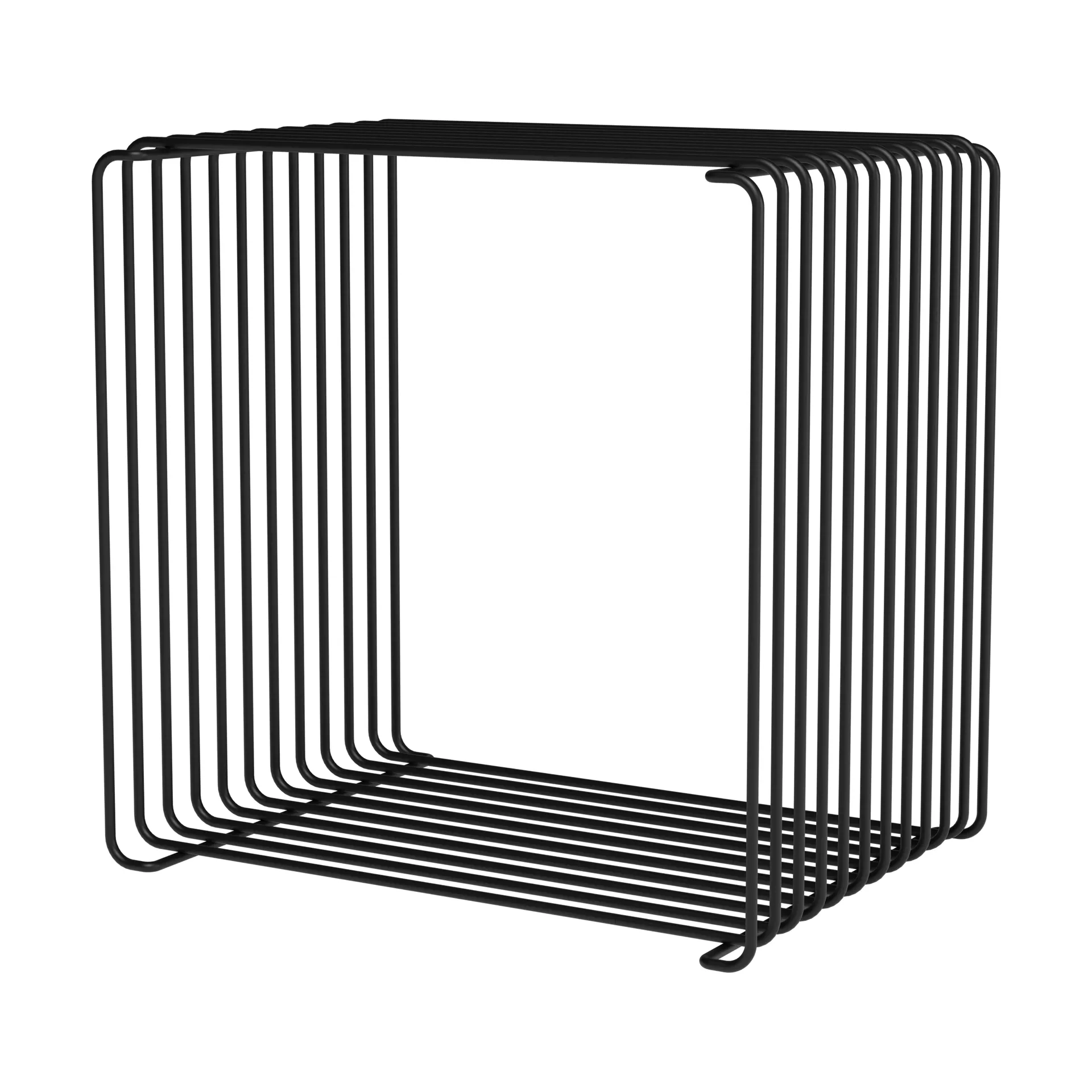 Mensola Panton Wire Single 34,8x34,8x25,7 cm, Nero Montana