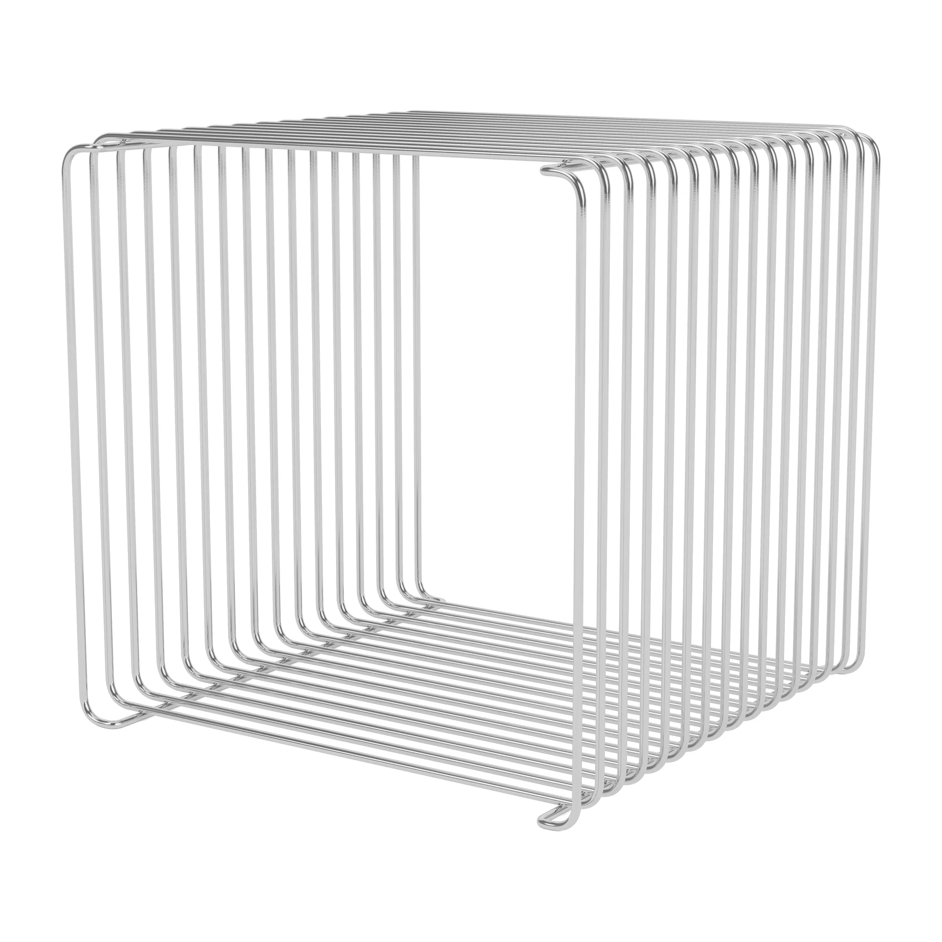 Mensola Panton Wire Single 34,8x34,8x34,8 cm, Chrome Montana