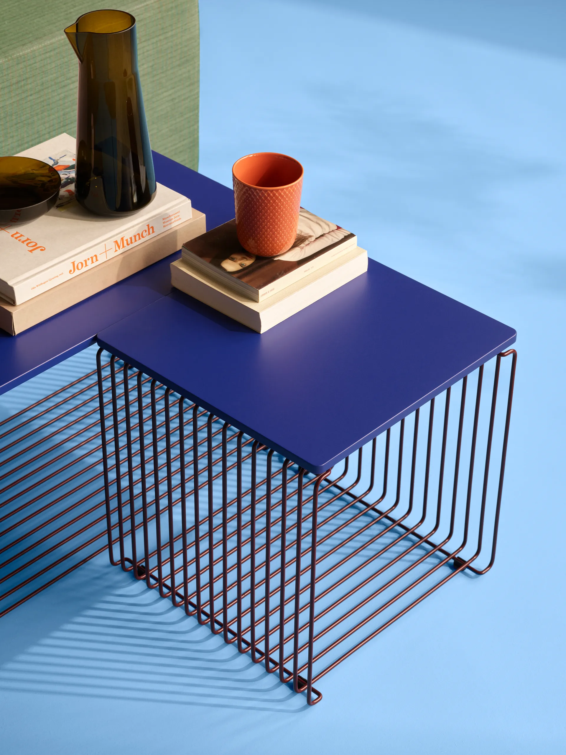 Mensola Panton Wire Single 34,8x34,8x34,8 cm, Nero rosso Montana