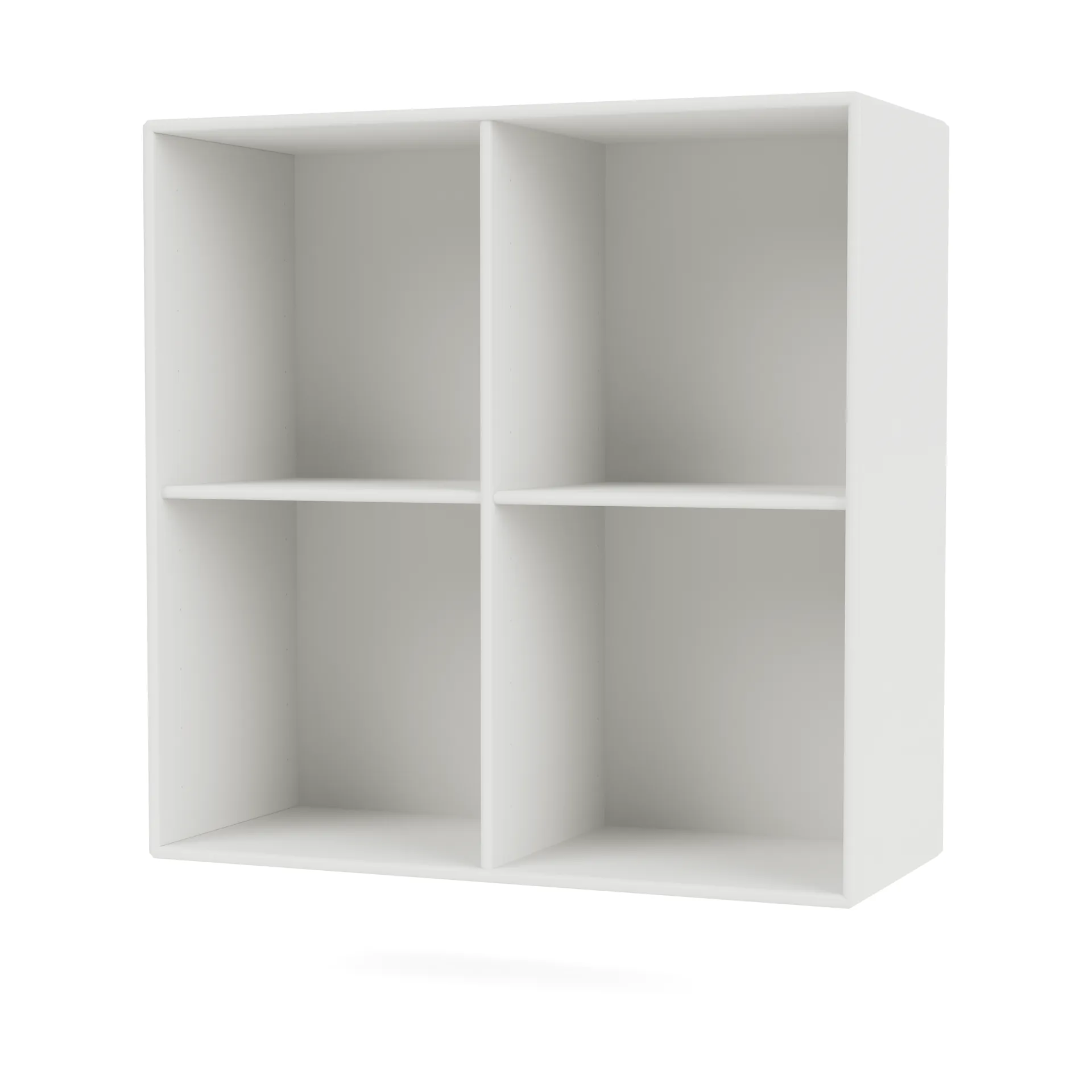 Mensola SHOW 69,6x69,6 cm incl. binario di sospensione, White 01 Montana