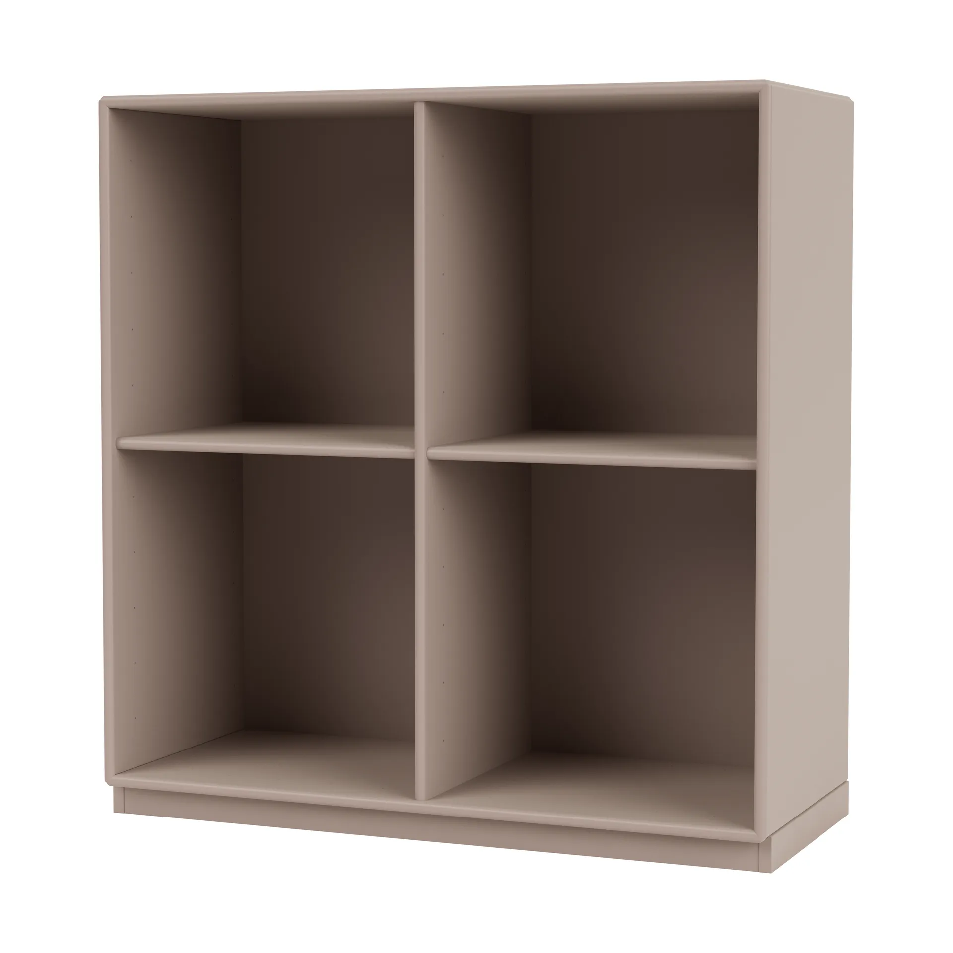 Mensola SHOW, 69,6x69,6 cm, zoccolo di 3 cm, Mushroom 137 Montana