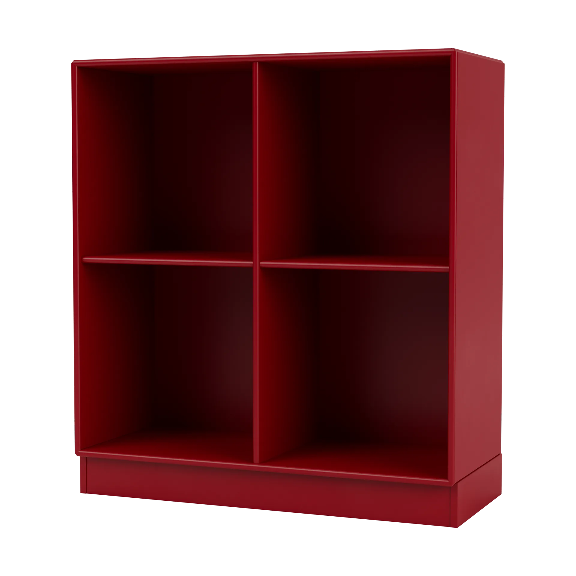 Mensola SHOW, 69,6x69,6 cm, zoccolo di 7 cm, Beetroot 165 Montana