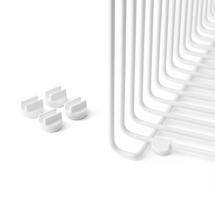 Piedini distanziali Panton Wire confezione da 4, Neve Montana