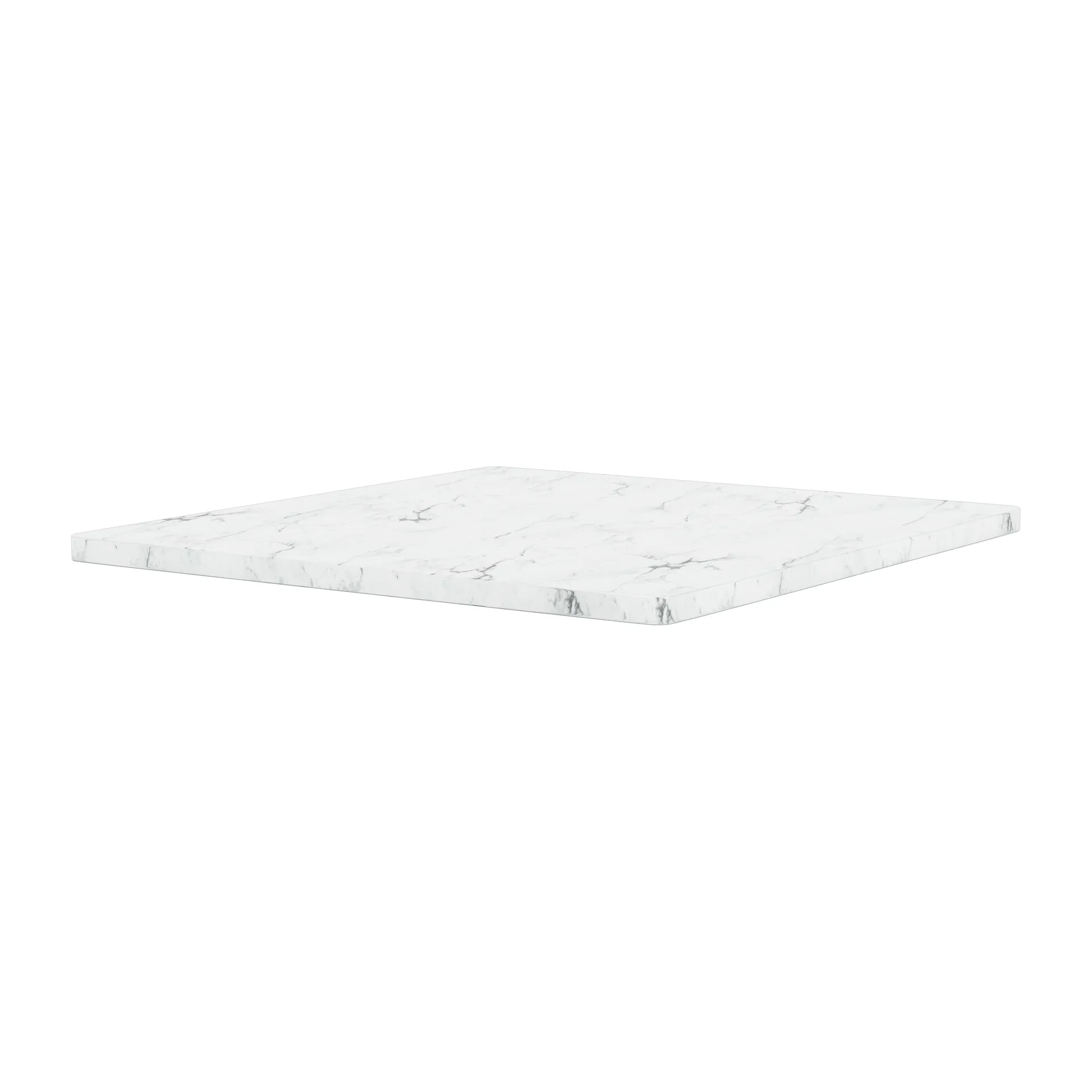 Ripiano superiore Panton Wire 34.8x34.8 cm, Bianco marmo Montana
