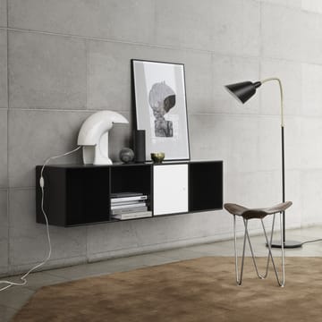 Scaffalatura modulare da parete Line, 1 anta - New white 101 - Montana
