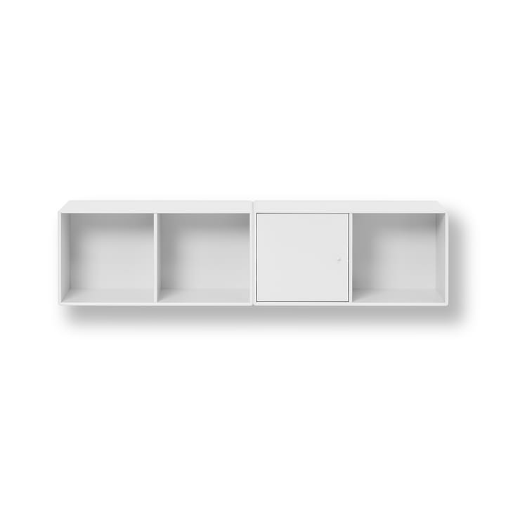 Scaffalatura modulare da parete Line, 1 anta - New white 101 - Montana