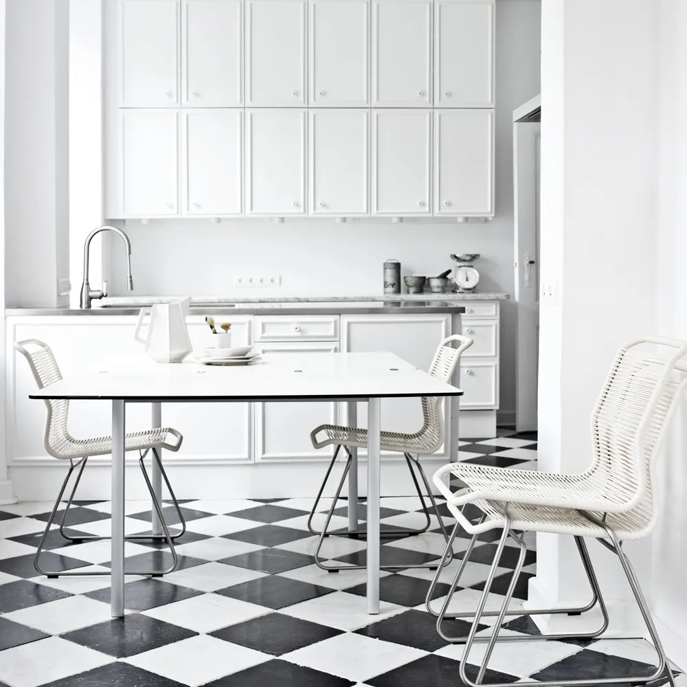 Sedia Panton One, clark, acciaio inox Montana