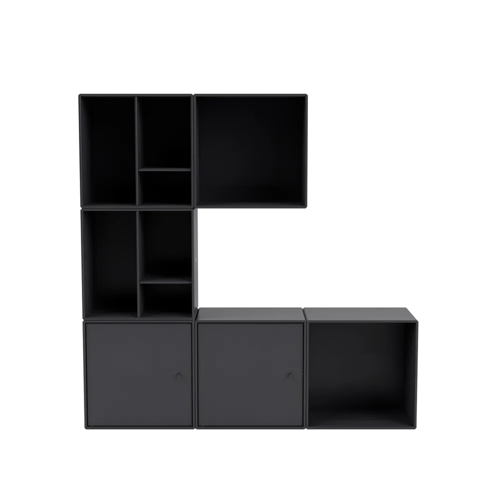 Sistema di scaffalature Montana Mini 6x2 Anthracite,  Montana