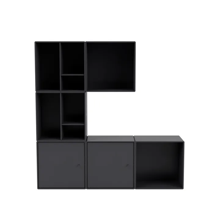 Sistema di scaffalature Montana Mini 6x2 Anthracite - Montana