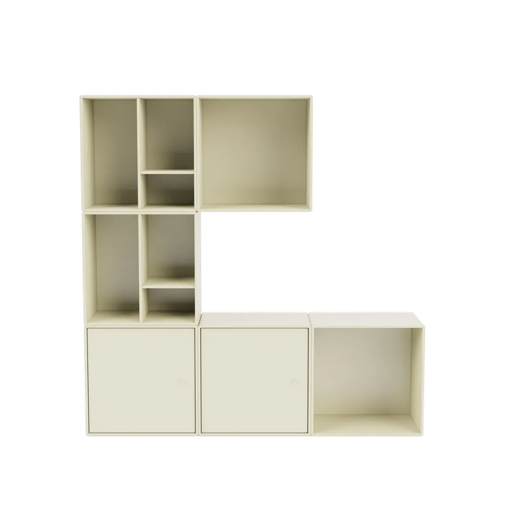Sistema di scaffalature Montana Mini 6x2 Vanilla Montana