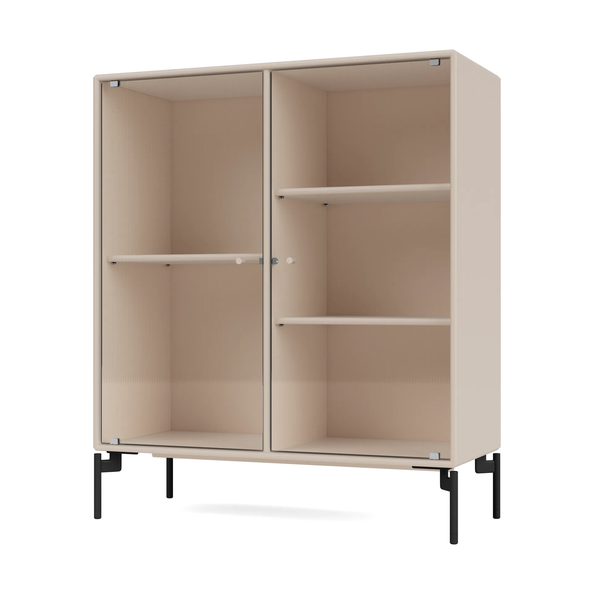 Vetrina Ripple II 69,6x82,2x30 cm, Clay-gamba black Montana