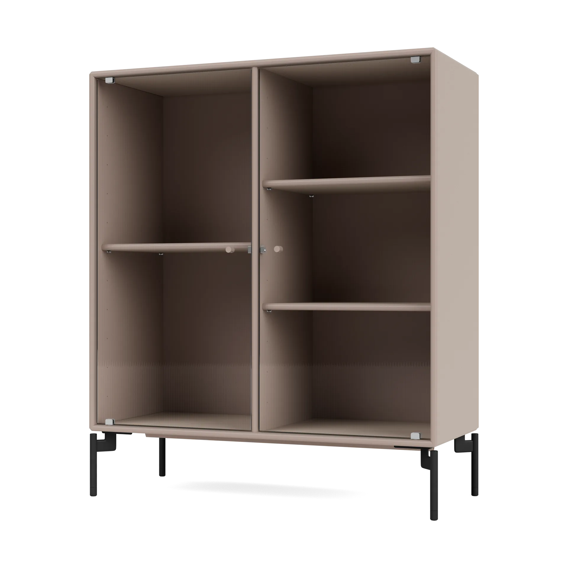 Vetrina Ripple II 69,6x82,2x30 cm, Mushroom-gamba black Montana