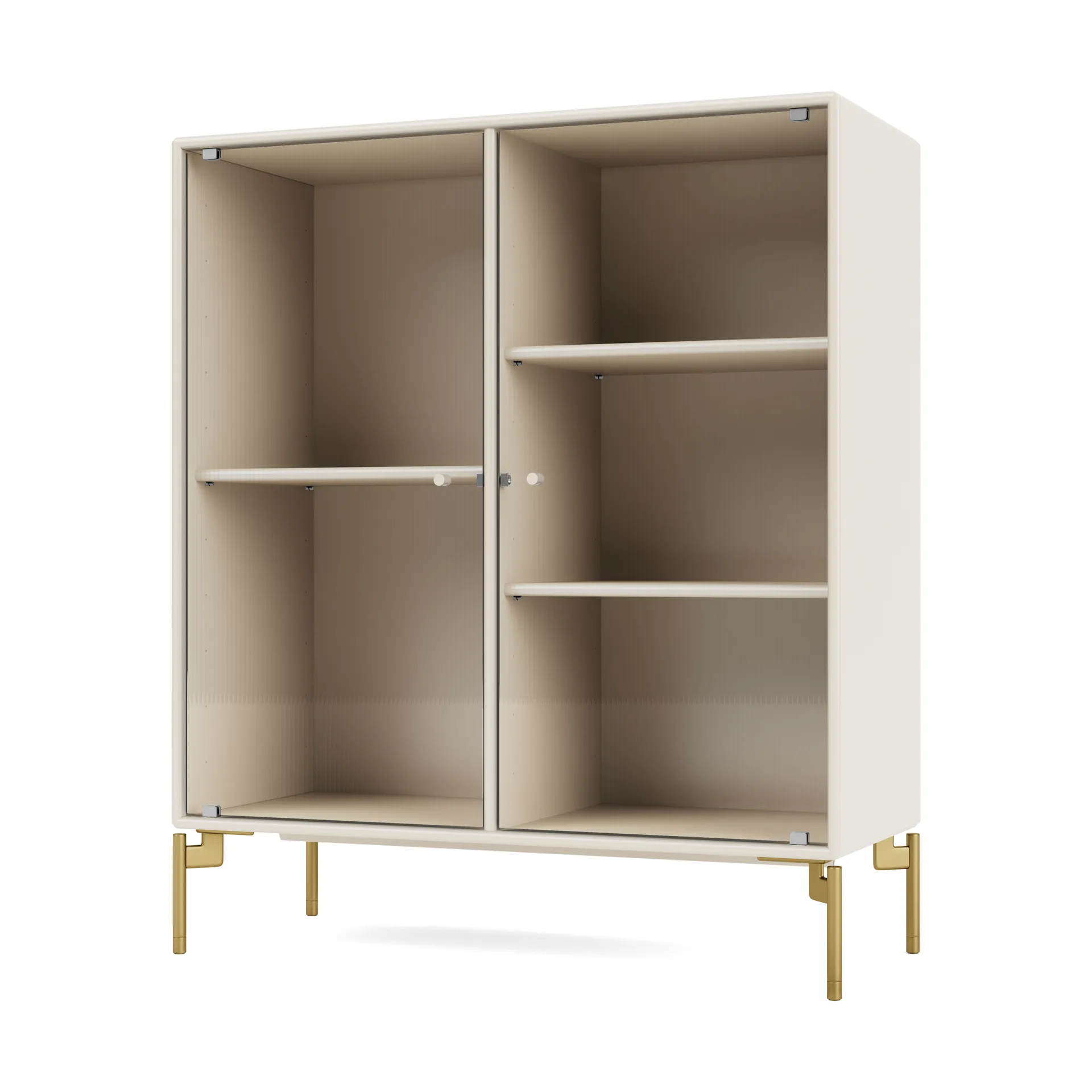 Vetrina Ripple II 69,6x82,2x30 cm, Oat-gamba brass Montana