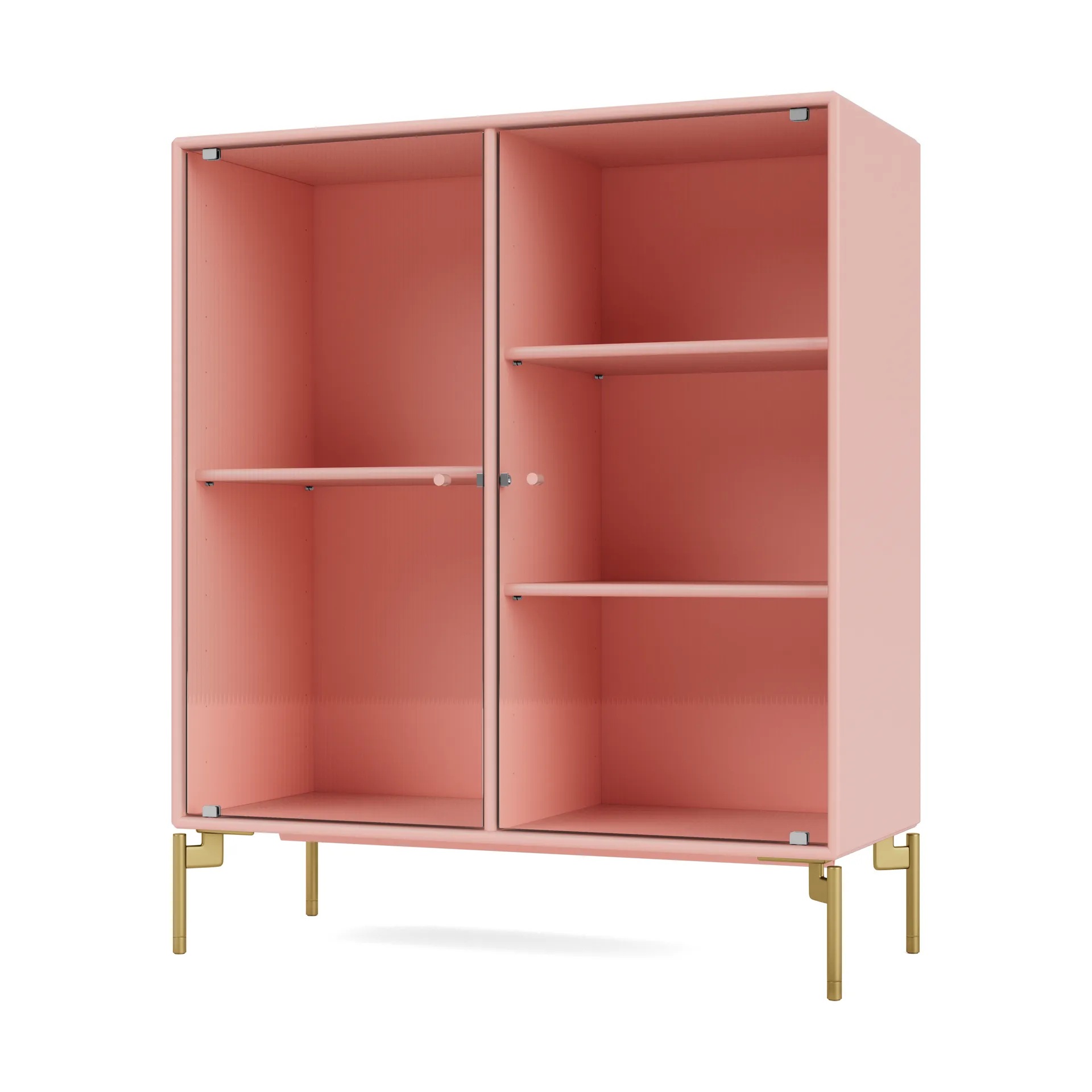 Vetrina Ripple II 69,6x82,2x30 cm, Ruby-gamba brass Montana