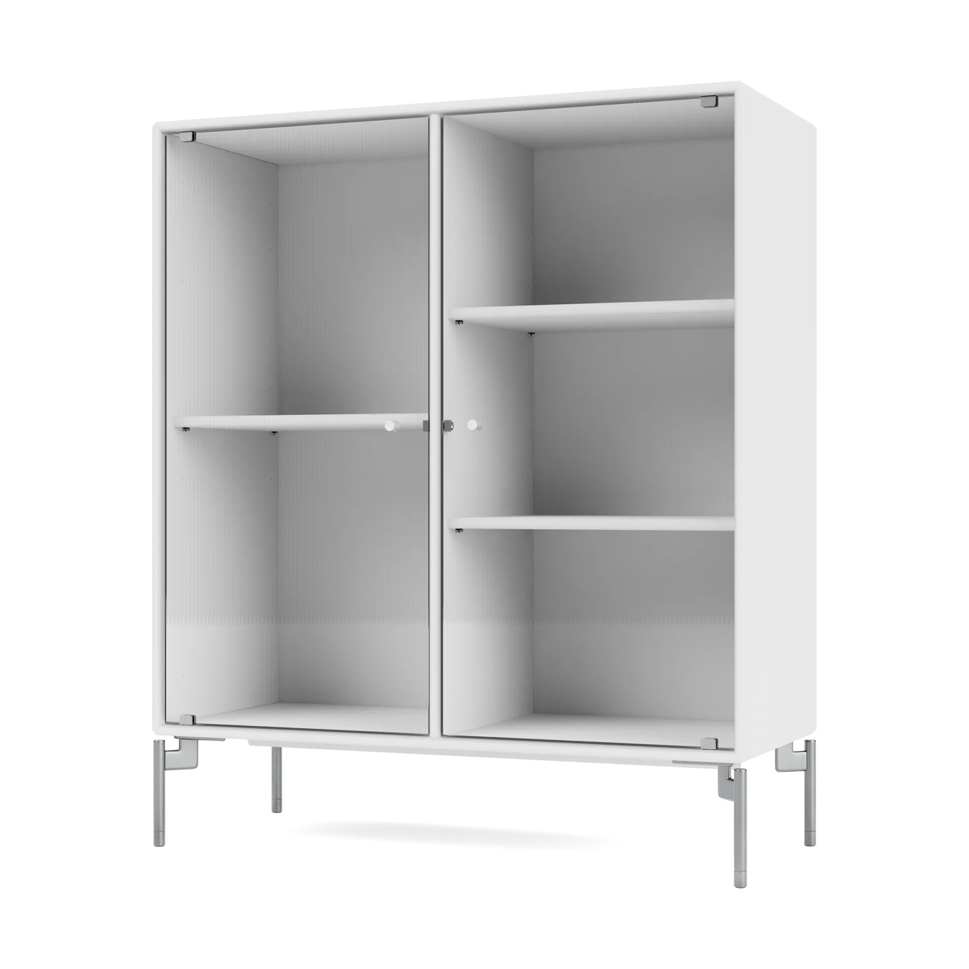 Vetrina Ripple II 69,6x82,2x30 cm, Snow-gamba chrome Montana