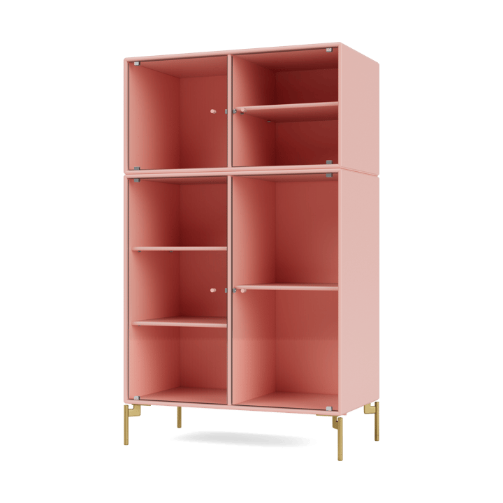 Vetrina Ripple III 69,6x117,6x38 cm - Ruby-gamba brass - Montana