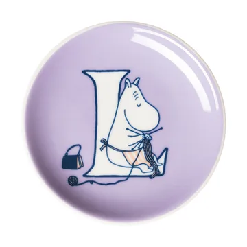 ABC Mumin mini piatto - L, 10,5 cm - Moomin Arabia