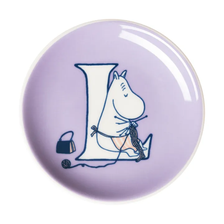 ABC Mumin mini piatto - L, 10,5 cm - Moomin Arabia