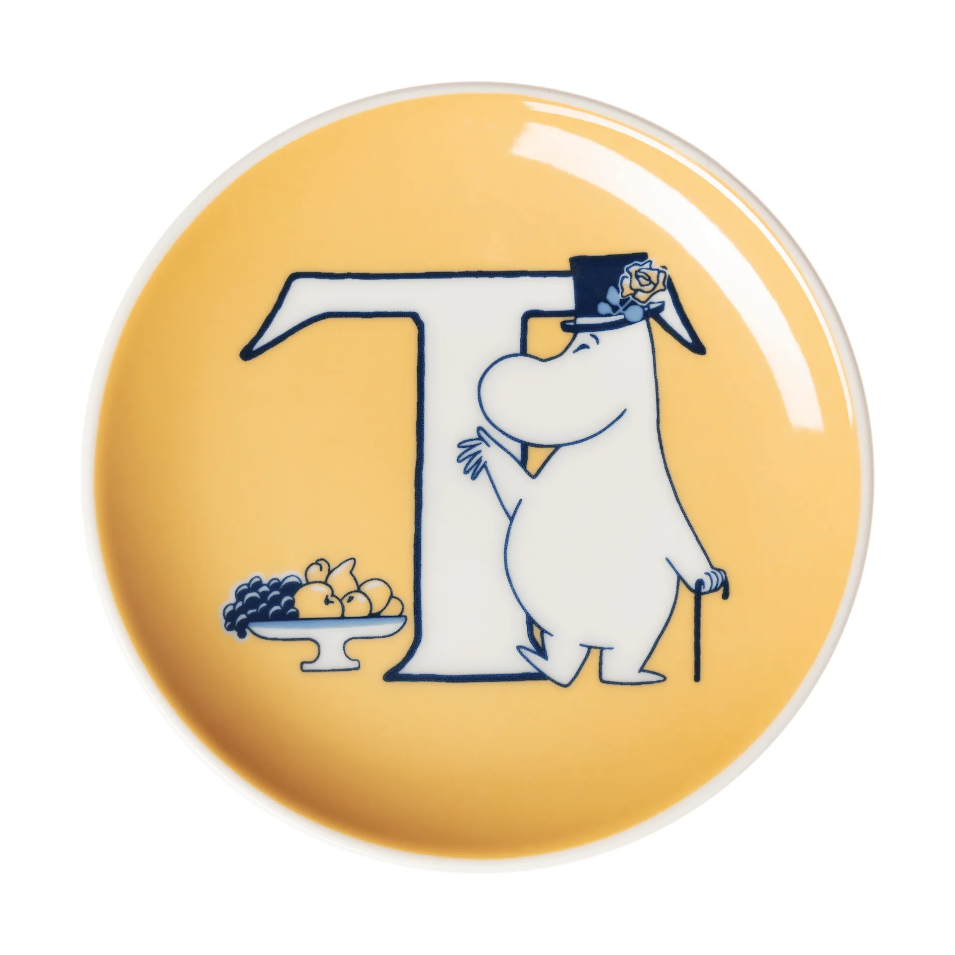 ABC Mumin mini piatto, T, 10,5 cm Moomin Arabia