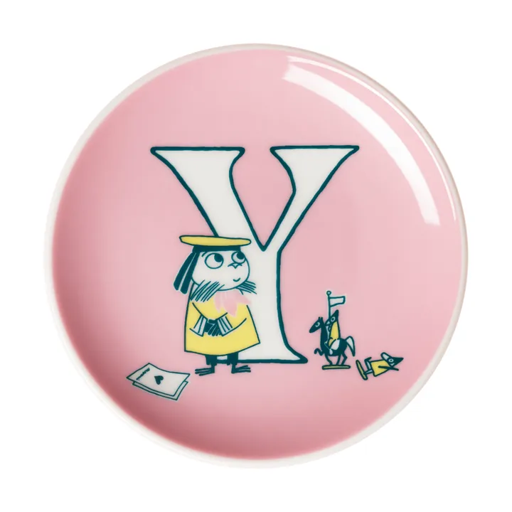 ABC Mumin mini piatto - Y, 10,5 cm - Moomin Arabia