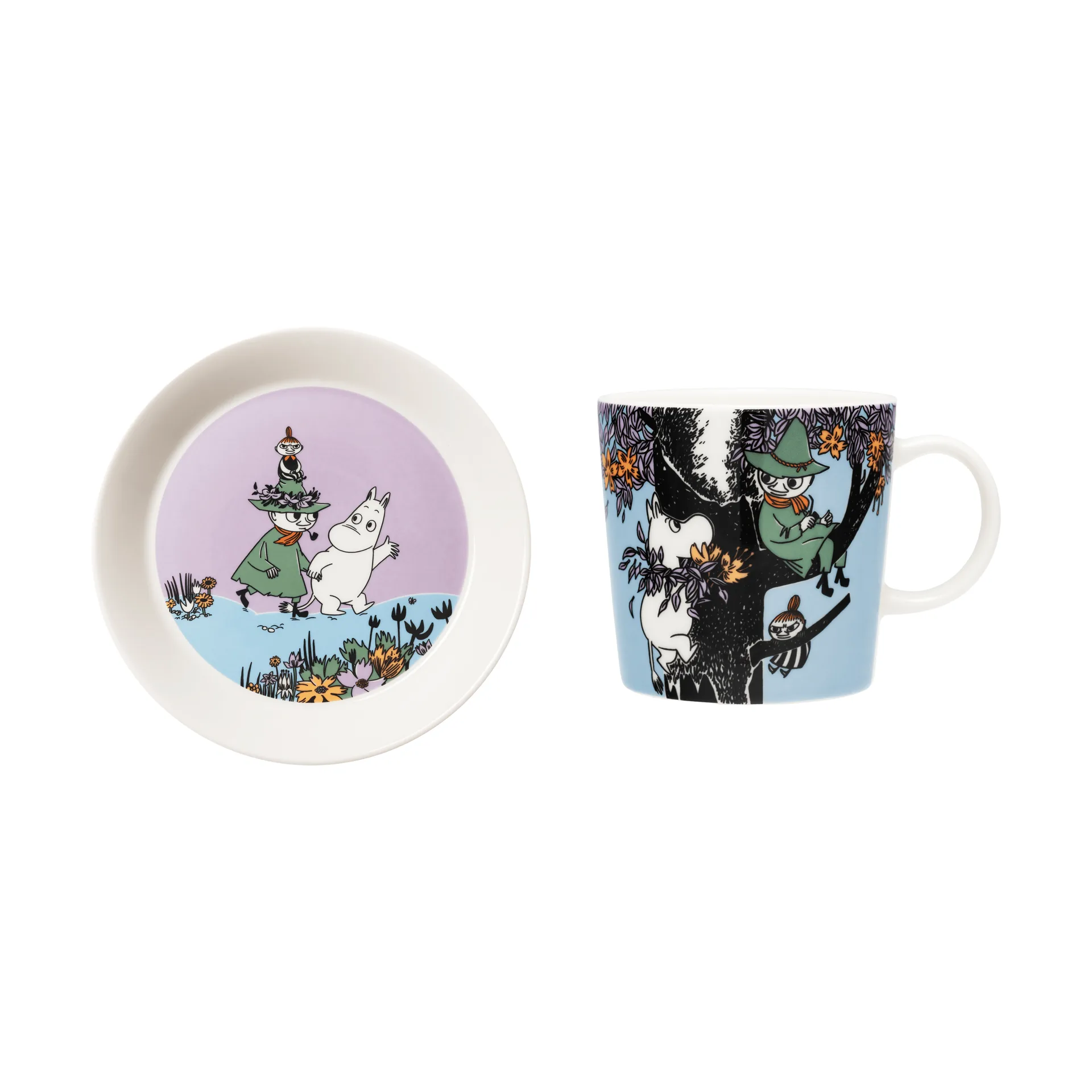 Amici per sempre tazza Mumin e piatto, 2 pezzi Moomin Arabia