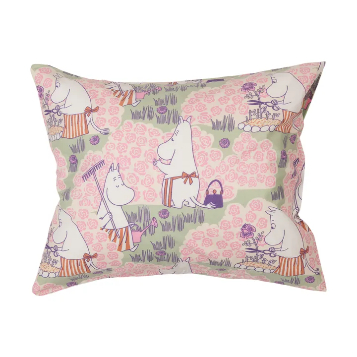 Federa Mumin 50x60 cm - Giardino di rose - Moomin Arabia